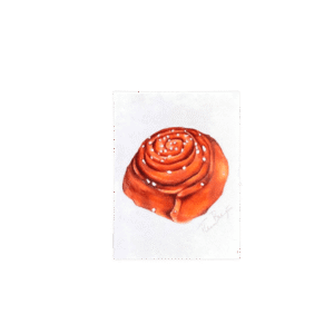 Klistermärke - Kanelbulle