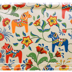 Leksand beige bricka 33x21