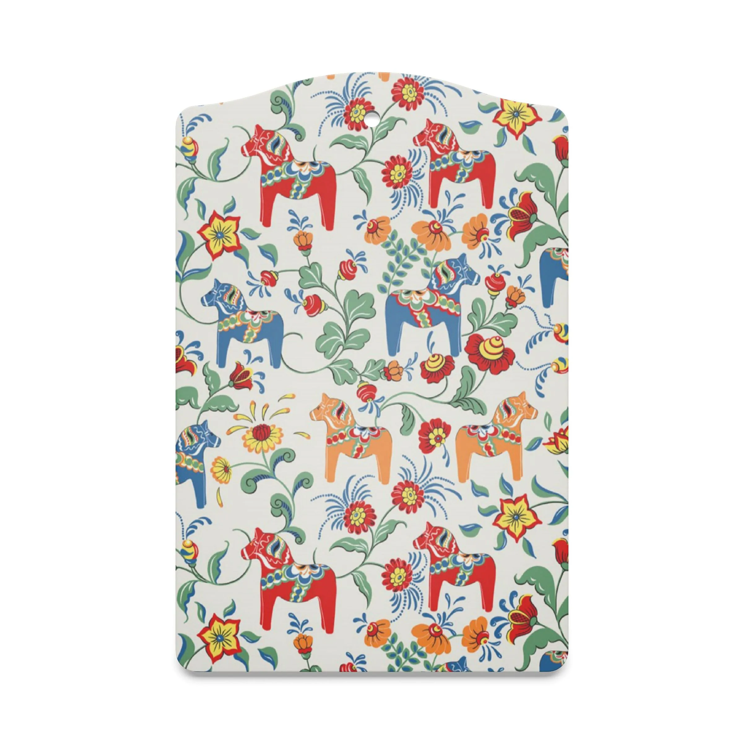 Leksand beige serveringsbräda Carola Bengtsson Malmström, Dalahästar, Serveringsbrädor