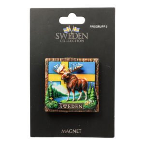 MAGNET SWEDEN WOOD MOOSE