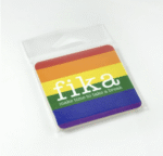 Magneter, Fika Pride, vit/regnbågsfärg
