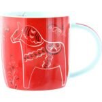 Mugg Dalahäst Kurbits Swe röd, 37cl