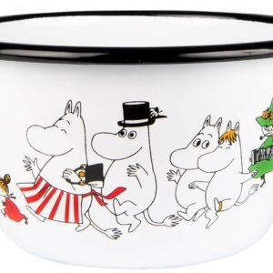 Mumin Emaljskål 6 dl - Mumindalen