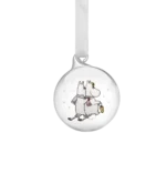 Moomin Christmas bauble Frosty Day 5 cm, Moominmamma and Moominpappa