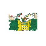 Vykort Pippi Långstrump, grind