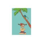 Vykort Pippi i Söderhavet