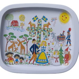 Plåtbricka Sverigeteckning