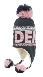 Winter cap Grey/Pink with Sweden