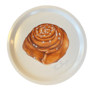 Rund bricka 31cm Kanelbulle