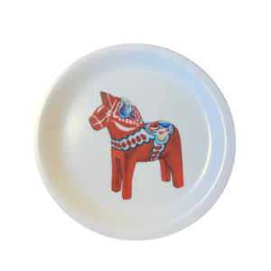 Rundbricka 11cm Dalahäst