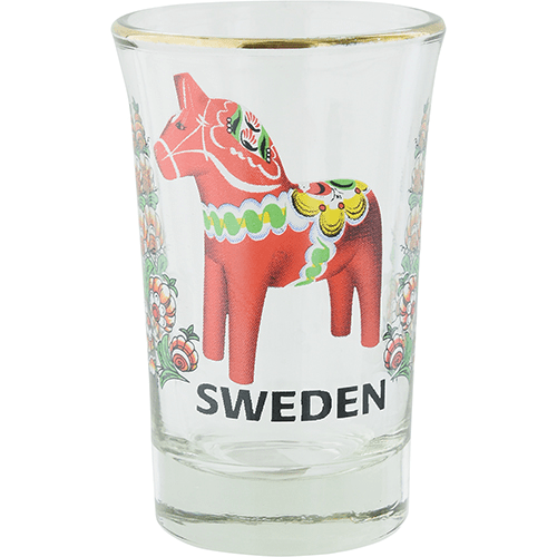 SHOTGLAS DALAHÄST SWE