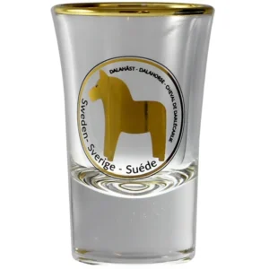 Shotglas, Dalahäst guld