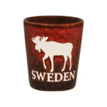 Shotglas Sweden Älg Röd