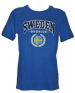 T-Shirt Blå Sverige Flagga