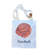 Tygkasse Kanelbulle motiv