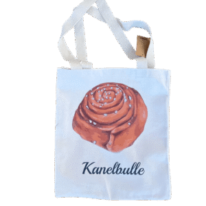 Tygkasse Kanelbulle motiv