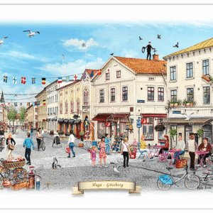 Vykort : Göteborg Haga Sommar