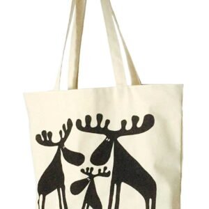 Väska natur 3 älgar