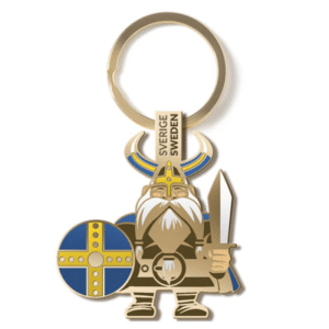 Vikinganyckelring med nordiskt motiv