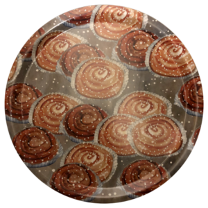 Kanelbulle, bricka 31 cm