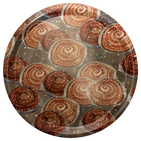 Kanelbulle, bricka 31 cm