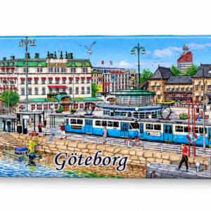 central station -göteborg – Vintermotiv med spårvagn