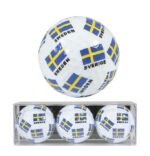 Golfbollar Sverige Sweden Flagga 3 pack.