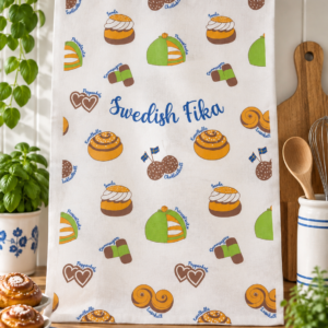Kökshandduk Swedish Fika