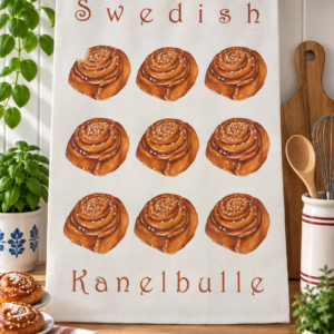 Kökshandduk - Kanelbulle