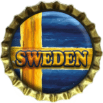 Magnetic cap, Sweden flag