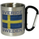 Aluminiumbecher mit Karabiner Sve - Swe