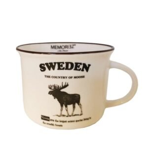 Mugg- Memoriez, Moose Classic, With Story, White